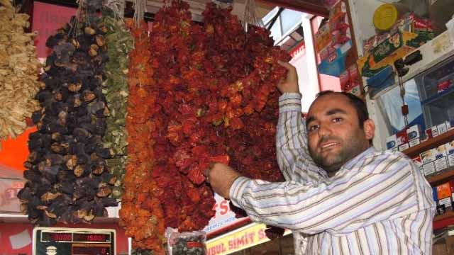 Kurutulmuş Sebzeler Satışta