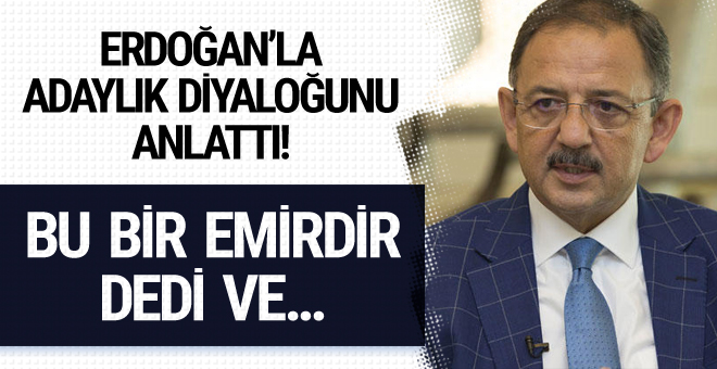 Mehmet Özhaseki Erdoğan’la aralarında geçen diyaloğu anlattı!