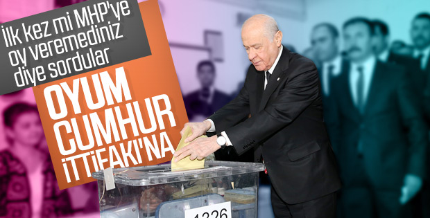 Devlet Bahçeli oyunu kullandı