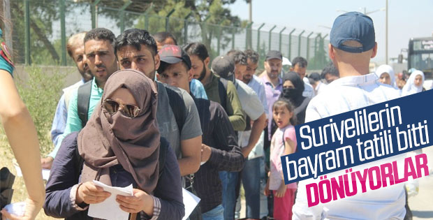 Suriyeliler Türkiye’ye dönmeye başladı