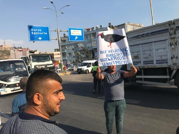 Şanlıurfa'da yol eylemi