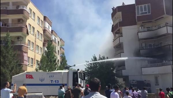 Şanlıurfa'da yangına TOMA müdahalesi