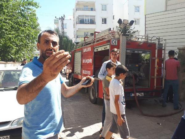 Şanlıurfa'da yangına TOMA müdahalesi
