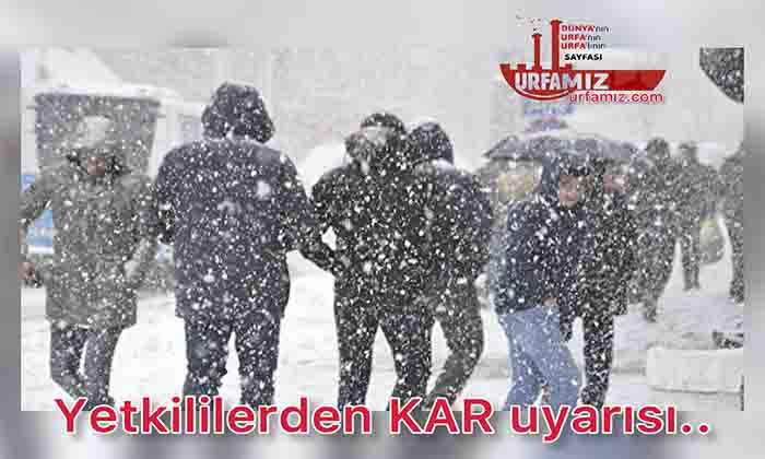 Şanlıurfa’da kar yağışı Meteoroloji müdürlüğü açıkladı!