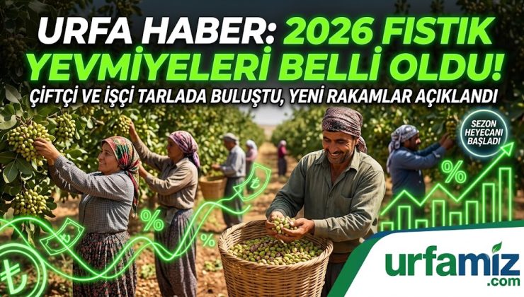 Urfa Haber: 2026 Fıstık Yevmiyeleri Belli Oldu! Çiftçi ve İşçi Tarlada Buluştu